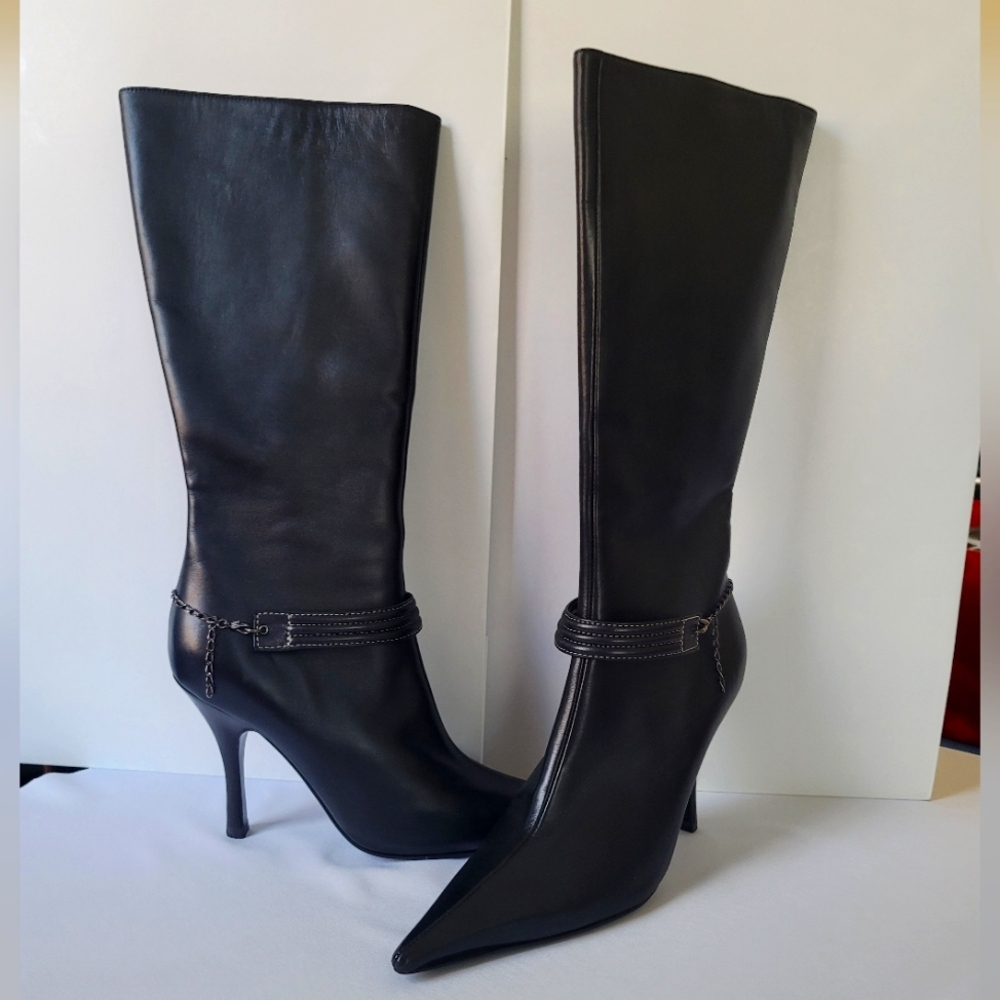 NWOT Bruno Magli Knee-High Boots Size 37 EU Made in Italy - Picture 4 of 16
